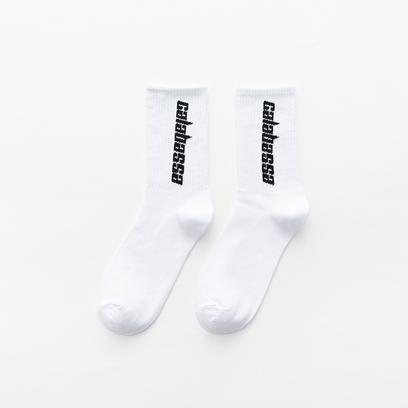 Personalized Coconut Socks Male Stockings Black And White Kanye Network Cards Red Tide Hip-hop Street Fashion Stockings Tube Sock